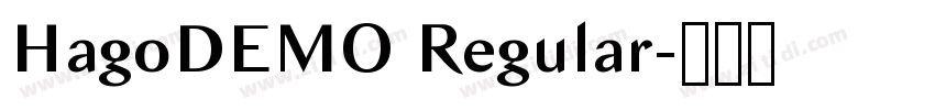 HagoDEMO Regular字体转换 HagoDEMO Regular字体转换